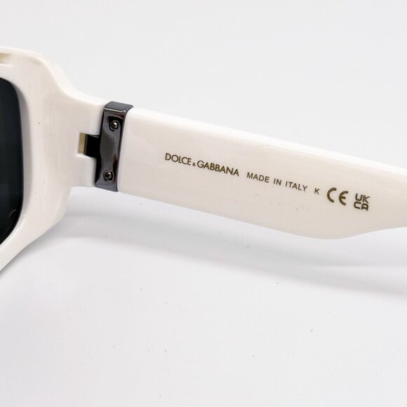 NEW DOLCE&GABBANA DG6177 3312/87 UISEX WHITE SUNGLSSES DG6177 331287 - Picture 13 of 14
